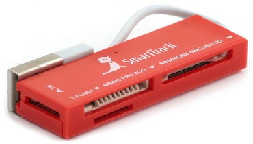Устройство чтения карт памяти SMARTBUY (SBR-717-R) красный
