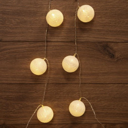 Гирлянда NEON-NIGHT (303-077) ТАЙСКИЕ ФОНАРИКИ ПЛОМБИР 1.5 М, 10 LED, ПР-Й ПВХ, ТЕПЛЫЙ БЕЛЫЙ,