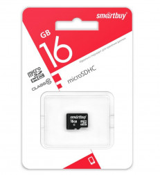 Карта памяти SMARTBUY (SB16GBSDCL10-00) MicroSDHC 16GB Сlass10