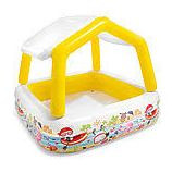 Бассейн надувной INTEX Бассейн надувной 158х158х122 см. С навесом от солнца . Новинка. Арт. 57470NP