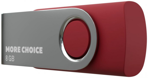 флэш-накопитель MORE CHOICE (4610196407499) MF8-4 USB 8Gb 2.0 Red
