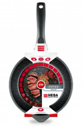 Сковорода НЕВА МЕТАЛЛ ПОСУДА 18118у а/пр литая 18см Черный гранит