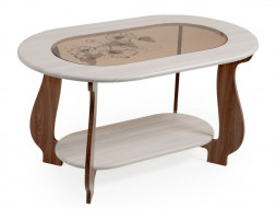 Стол журнальный БИТЕЛ СЖ-21 Шампань/Шимо Ясень темный Р-2