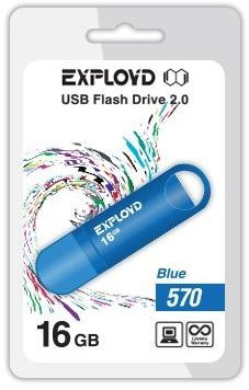 USB флэш-накопитель EXPLOYD 16GB-570 синий