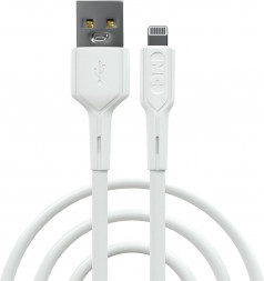 Кабель MORE CHOICE (4620202553133) K63i 2м USB 2.4A для Lightning , белый