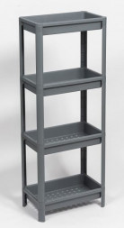 Этажерка VIOLET Этажерка VIKEA широкая 4-х ярусная (серый) 781418