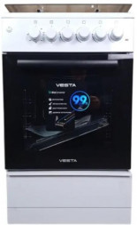 Комбинированная плита VESTA Valencia VGE 50 10-E Белый с VD VESTA Valencia VGE 50 10-E Белый с VD