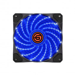 вентилятор GINZZU LED 12LB15 (синий) (17618)