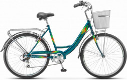 Велосипед STELS Navigator-345 C 28 Z011*JU135630*LU098858*20 Зеленый 2024+корзина