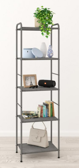 Стеллаж ЗМИ Стеллаж Валенсия 15 W (VALENCIA 15 W Shelf rack) графит СТВ15Д Гр