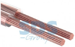 Акустический кабель REXANT (01-6303) 2х0.50 мм,прозрачный SILICON, 100м