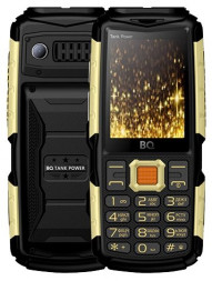 Мобильный телефон BQ 2430 TANK POWER BLACK+GOLD