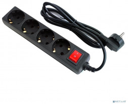 5BITES SP4B-218 Сетевой фильтр 4S / 3*0.75MM2 / 1.8M / BLACK