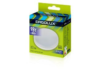 Лампа ERGOLUX (14309) LED-GX53-9W-GX53-6K