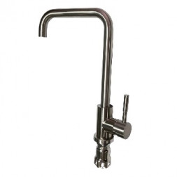 Смеситель для кухни МАК 6116 Смеситель кухонный П-образный гусак из нержавеющей стали марка 304