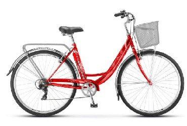 Велосипед STELS Navigator-395 28&quot; Z010*LU089103*LU079399 *20&quot; Красный+корзина