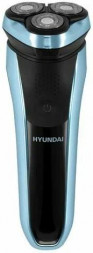 Бритва HYUNDAI H-SH8088 реж.эл.:3 питан.:аккум. черный/голубой