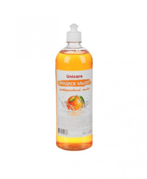 Мыло UNICARE Жидкое мыло Цитрусовый микс, ПЭТ, пуш-пул, 1л