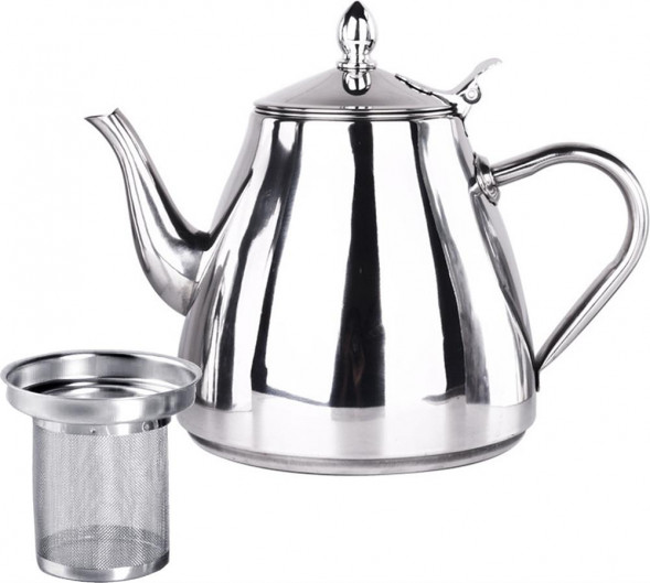 Чайник заварочный NO NAME RGS-KD5423 нерж 1,2л с фильтром