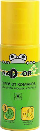 Спрей от комаров и мошек NADZOR Спрей от комаров и мошек, 100мл, ISK001N