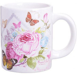 Кружка LORAINE 26318 300мл Батерфляй