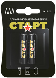 Алкалиновая батарейка СТАРТ (19134) LR03-BL2 N