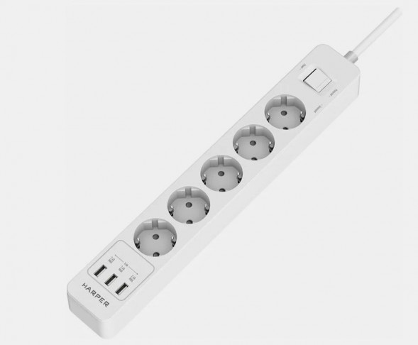 Сетевые фильтры HARPER UCH-510 White