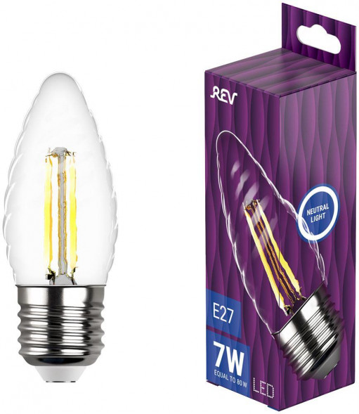 Лампа filament REV 32491 1 TC37 7Вт E27 4000K