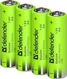Батарейки DEFENDER (56051) LR6-24box АА, бокс, 24 шт., EcoLine