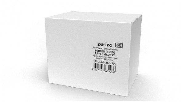 Фотобумага PERFEO (PF-GLA6-260/500) 10х15 260 г/м2 глянцевая 500л