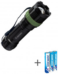 Фонарь ручной КОСМОС KOC121B Черный/зеленый