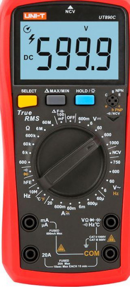 Мультиметр UNI-T (13-0070) Мультиметр универсальный UT890C