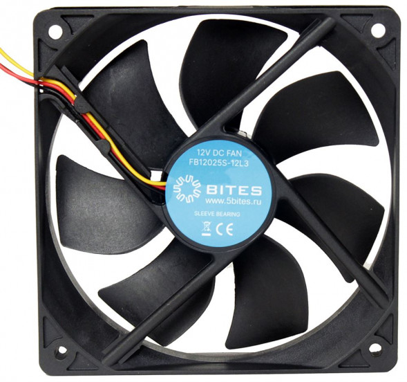 вентилятор 5BITES FB12025S-12L3 120X25 / SLEEVE / 1200RPM / 3P