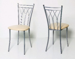 Стул БИТЕЛ ПРЕМЬЕР Серебро/Бежевый С-101