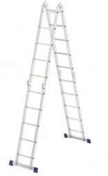 Лестница СИБРТЕХ Лестница шарнирная алюминиевая, 4х5, Россия 97883