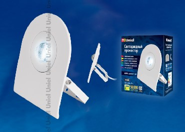 Прожектор светодиодный UNIEL UL-00000389 ULF-F10-50W/DW IP65 180-240В Корпус белый