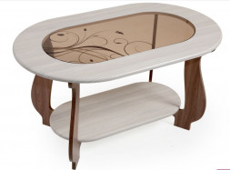 Стол журнальный БИТЕЛ СЖ-21 Шампань/Шимо Ясень темный Р-4