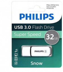 Флеш накопитель PHILIPS SNOW3.0 32Gb белый (FM32FD75B/97)