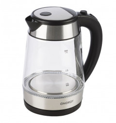 Чайник элекрический ENERGY E-254 (1.7л) стекло, пластик цвет черный