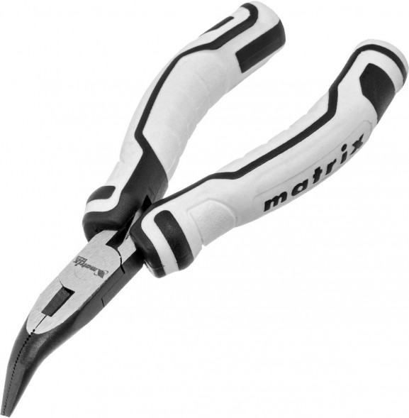 Длинногубцы MATRIX Длинногубцы Mini, 125 мм, изогнутые, авторазжим, Pro 17831