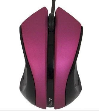 Мышь проводная A4TECH Q3-310-2 USB розовый