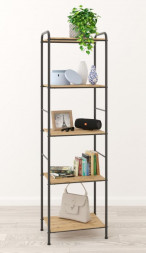 Стеллаж ЗМИ Стеллаж Валенсия 15 W (VALENCIA 15 W Shelf rack) черный СТВ15Д Ч