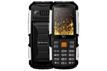 Мобильный телефон BQ 2430 TANK POWER BLACK+SILVER