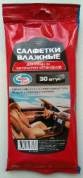 AUTOVIRAZH (AV-018302) влажные для интерьера автомобиля, 30 шт