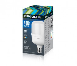 Лампа ERGOLUX LED-HW-40W-E27-6K серия PRO (Эл.лампа светодиодная 40Вт E27 6500К 150-260В)