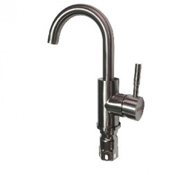 Смеситель для раковины МАК 6108 Смеситель на раковину поворотный гусак из нержавеющей стали марка 304