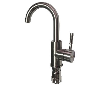 Смеситель для раковины МАК 6108 Смеситель на раковину поворотный гусак из нержавеющей стали марка 304