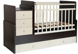 Кровать ФЕЯ Кровать детская Фея 1100 венге-бежевый (2кор)