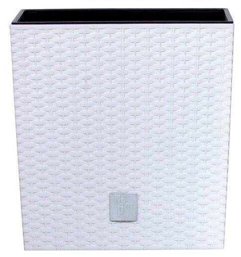 Кашпо PROSPERPLAST Кашпо RATO LOW DRTS400L-S449 белый 2пр 37 и 64л