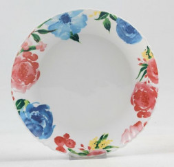 Тарелка OLAFF 131-21036 РОЗА АКВАРЕЛЬ, мелкая 240мм